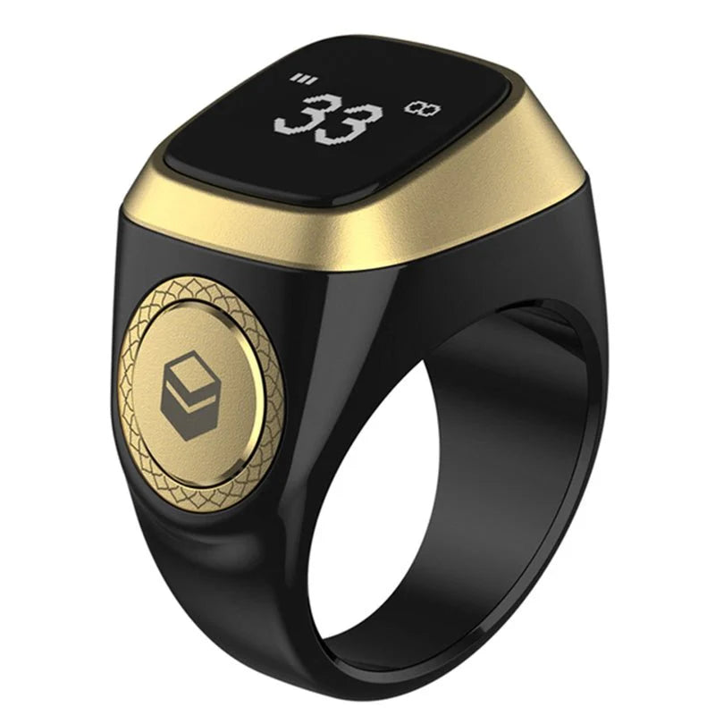 Smart Zikr Ring Tasbeeh Counter for Muslims – Digital Dhikr Ring with OLED Display & App Sync | UAE